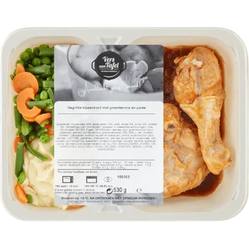 Vers Aan Tafel Gegrilde Kippenbout met Groentenmix en Puree 530 g