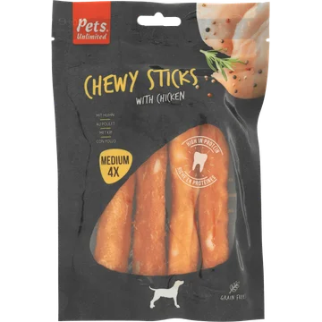 Rosewood Chewy Sticks Kip 4 Stuks