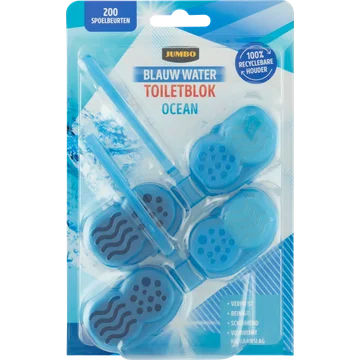 Jumbo Blauw Water Toiletblok Ocean 2 x 48 g
