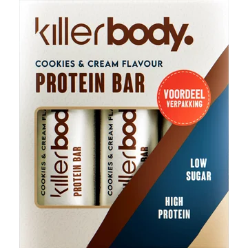 Killerbody 3-pack Protein Bars Cookies & Cream 120g