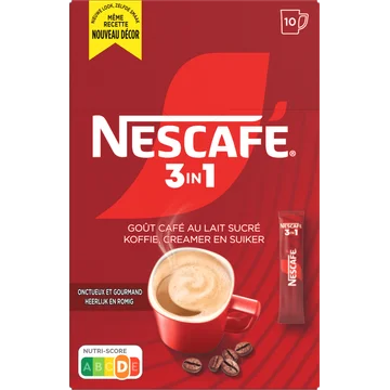Nescafé 3in1 Oploskoffie - 10 Stuks