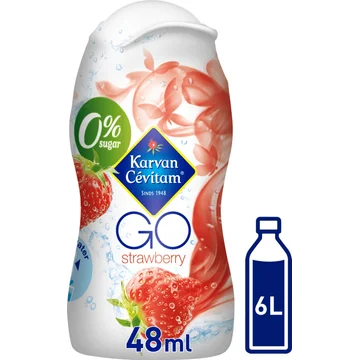 Karvan Cévitam GO Aardbei Siroop, 48 ml