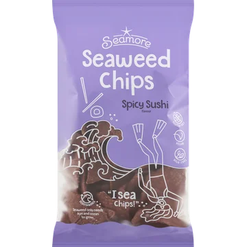 Seamore Seaweed Chips Spicy Sushi Flavour 135 g