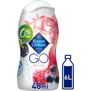 Karvan Cévitam GO Rood Fruit Siroop, 48 ml