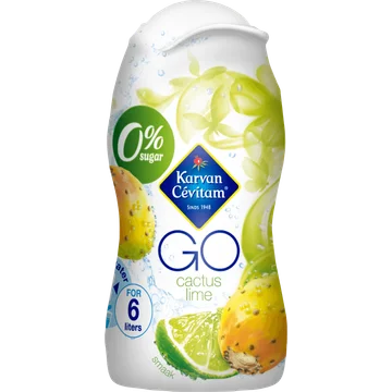 Karvan Cévitam GO Cactus Limoen Siroop, 48 ml