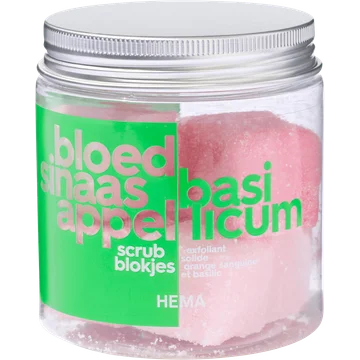 HEMA Bloedsinaasappel Basilicum Scrubblokjes 6 x 15 g