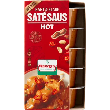 Verstegen Kant & Klare Satésaus Hot 5 x 80 ml