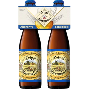 Tripel Karmeliet Alcoholvrij Bier Fles 4 x 330ML