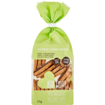 BioToday Kokos-Citroenkoekjes Cookie 175 g