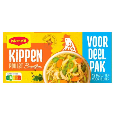 MAGGI Kippen Bouillon Blokjes Voordeelpak 12 Stuks 123 g