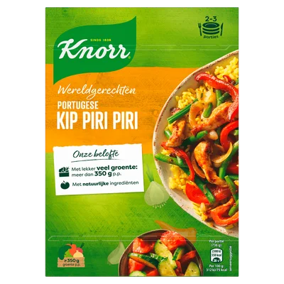 Knorr Wereldgerechten Maaltijdpakket Portugese Kip Piri Piri 205 gr