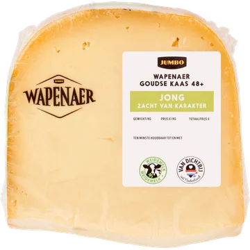 Wapenaer Goudse Kaas Jong 48+ Stuk ca. 434 g