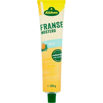 Kühne Franse Mosterd Mild 205 g