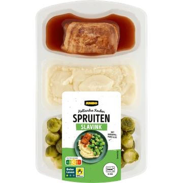 Jumbo Hollandse Keuken Spruiten Slavink met Aardappelpuree & Jus 500 g