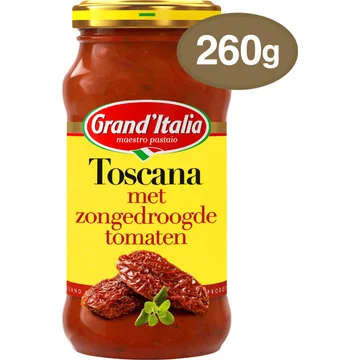 Grand'Italia Toscana met Zongedroogde Tomaat Pastasaus 260g