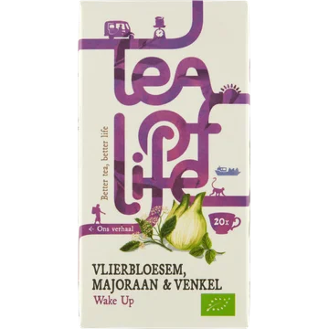 Tea of Life Vlierbloesem, Majoraan & Venkel 20 Stuks 30 g