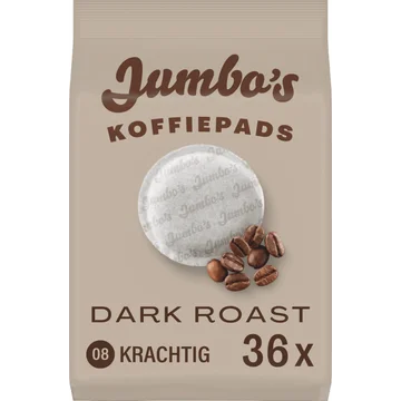 Jumbo's Koffiepads Dark Roast 36 Stuks