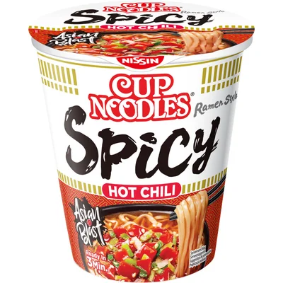 Nissin Cup noodles hot chili spicy