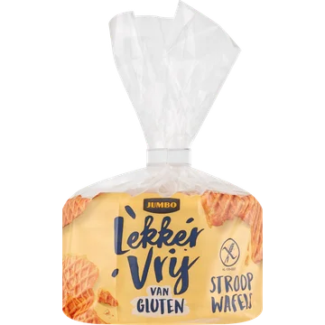 Jumbo Lekker Vrij van Gluten Stroop Wafels 240 g
