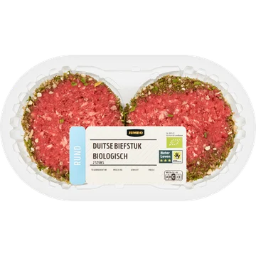 Jumbo Duitse Biefstuk Biologisch 2 Stuks