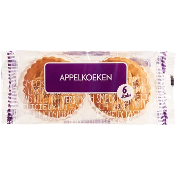 Appelkoeken 6 Stuks 300 g