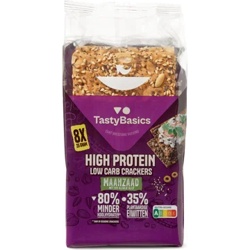 TastyBasics Low Carb - High Protein Cracker Maanzaad