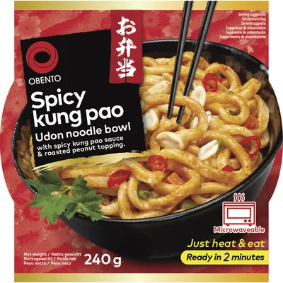 Obento Spicy kung pao udon noodle bowl