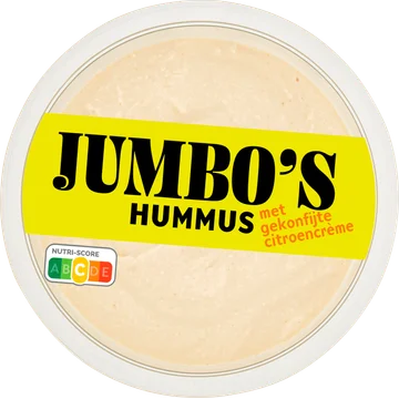 Jumbo's Hummus met Gekonfijte Citroencrème 150 g