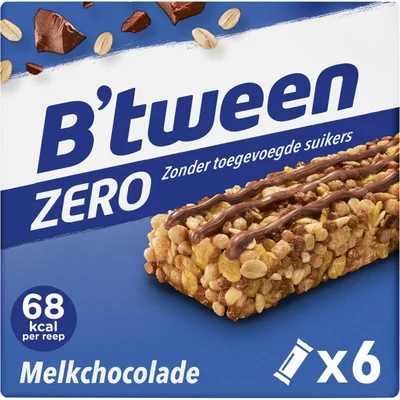 Hero B'tween mueslireep zero melkchocolade