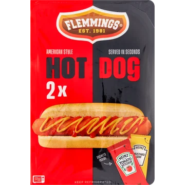 Flemmings American Style Hot Dog 2 Stuks 218,5 g