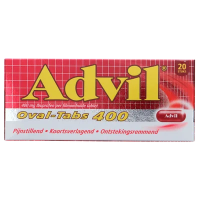 Advil Reliva Forte Oval-Tabs pijnstiller 400 mg, 20 stuks