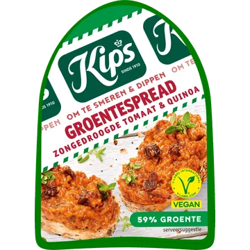 Kips Groentespread Zongedroogde Tomaat 125g