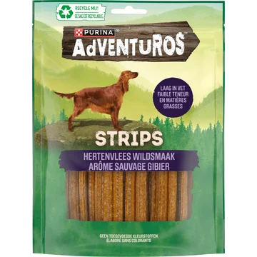 AdVENTuROS Strips Hondensnacks Rijk aan Hert