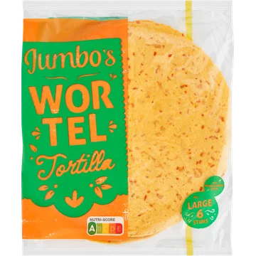 Jumbo's Wortel Tortilla Large 6 Stuks