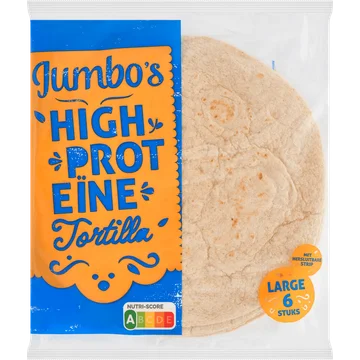 Jumbo's High Proteïne Tortilla Large 6 Stuks