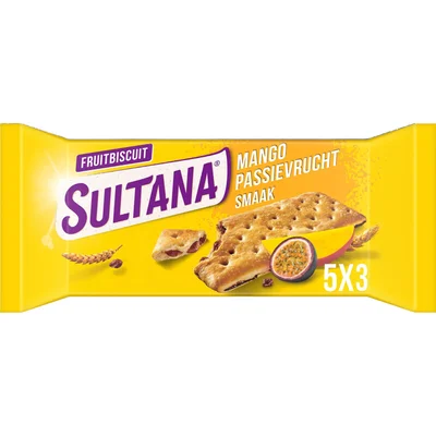 Sultana Fruitbiscuit mango passievrucht