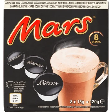Mars Cacaopoeder 8 x 15 g