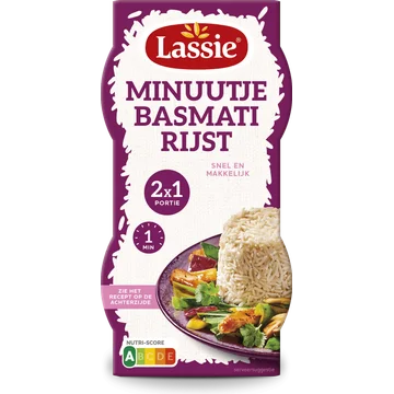 Lassie Minuutje Basmatirijst 2x125g