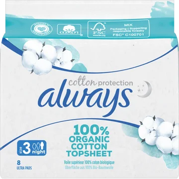 Always Cotton Protection Night Maandverband
