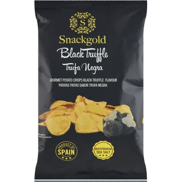 Snackgold Gourmet Potato Crisps Black Truffle Flavour 125 g
