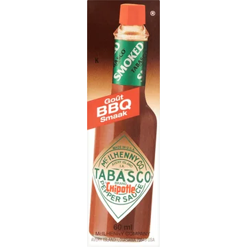 Tabasco Chipotle Pepper Sauce BBQ Smaak 60 ml