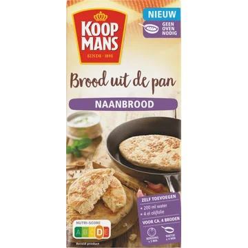 Koopmans Brood uit de Pan Naanbrood flatbread bakmix