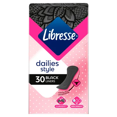 Libresse Black Daily Liners Normal 30 Stuks