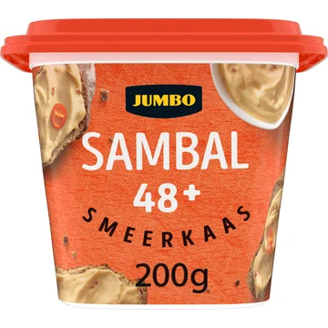 Jumbo Sambal 48+ Smeerkaas 200 g