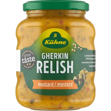 Kühne Gherkin Relish Mosterd 350 g