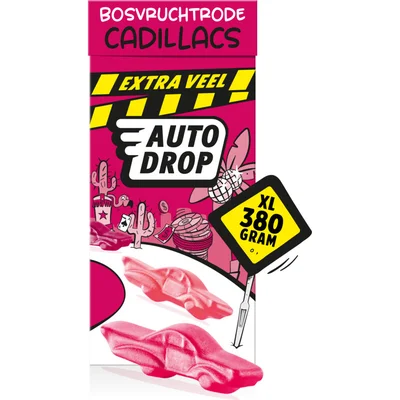 Autodrop Bosvruchtrode cadillacs XL