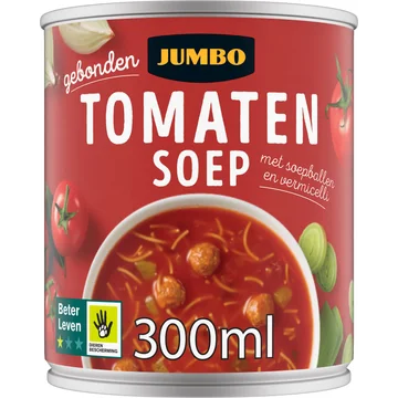Jumbo Tomatensoep met Soepballetjes 300ML