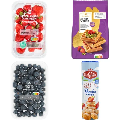 AH Excellent Wafelpakket vers fruit