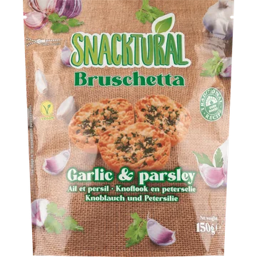Snacktural Bruschetta Knoflook en Peterselie 150 g