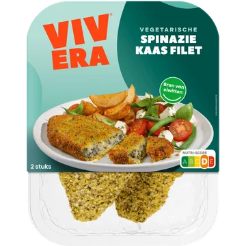 Vivera Vega Spinazie Kaas filet 2 x 100 g